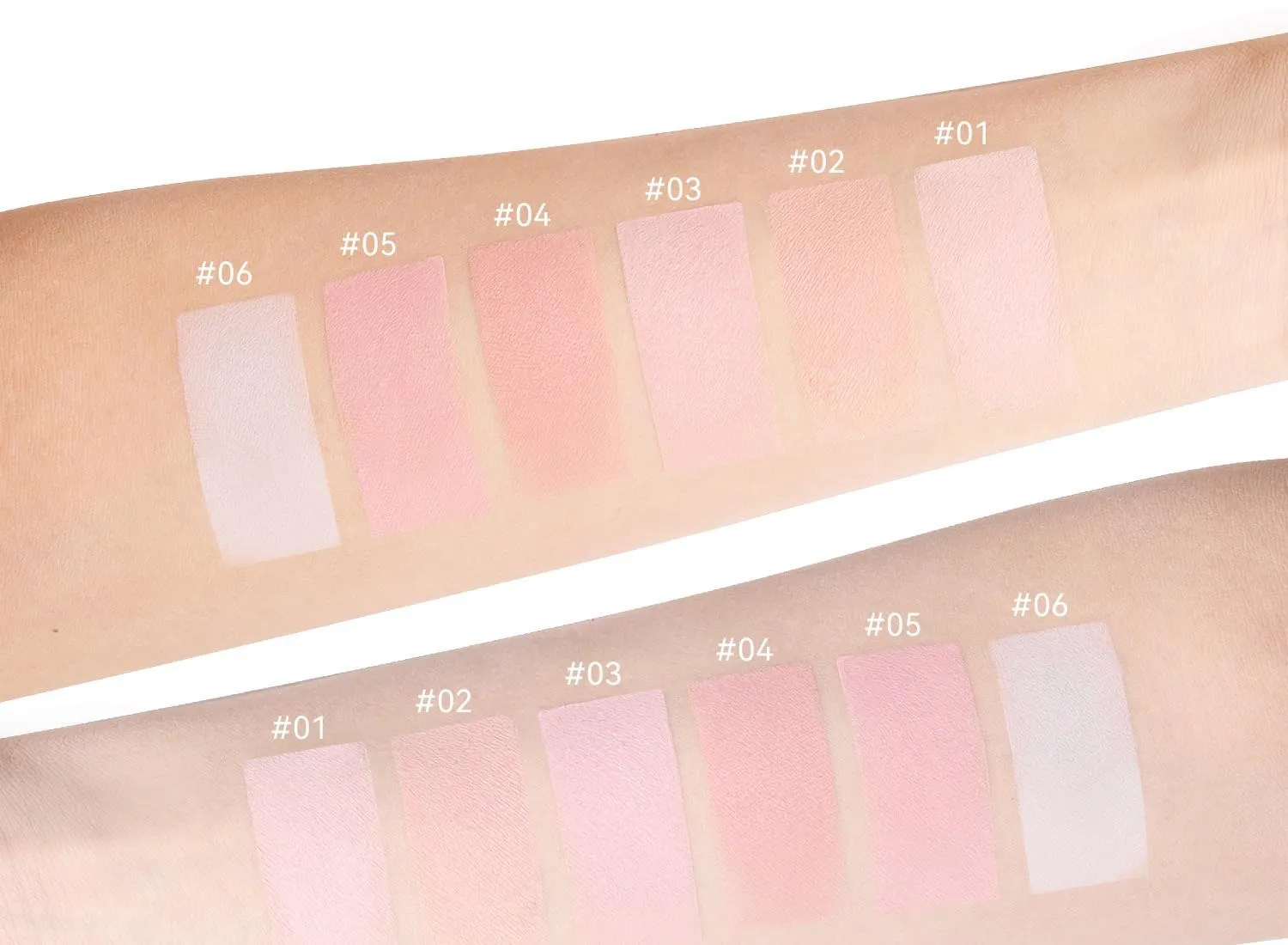 1 PC NEIYOU Multi Purpose Blush Powder, Setting Effect Blush, Low Color Saturation Matte Nude Pink Blue Makeup Blusher (01, 3g)