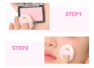 1 PC NEIYOU Multi Purpose Blush Powder, Setting Effect Blush, Low Color Saturation Matte Nude Pink Blue Makeup Blusher (01, 3g)