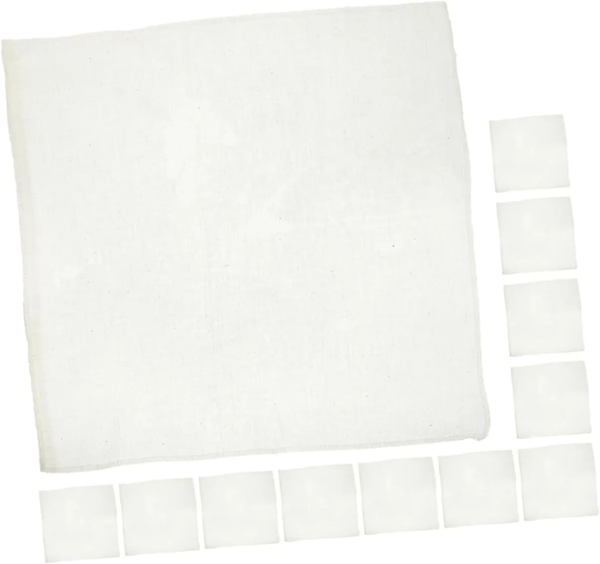 12-pack of Reusable Straining Cheesecloth Fine Mesh Lock Edge Cotton for Tofu Production Cheese Straining