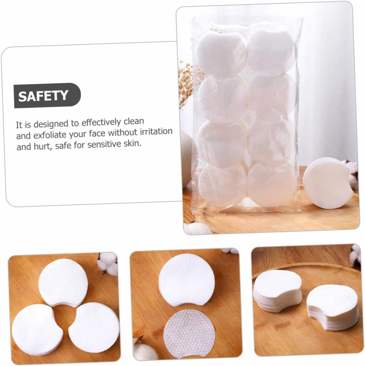 1200 Sheets Disposable Face Makeup Remover Pads Soft Thicker for Deep Cleansing