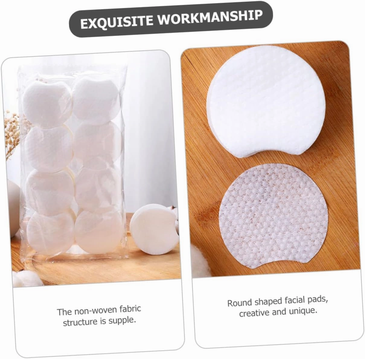 1200 Sheets Disposable Face Makeup Remover Pads Soft Thicker for Deep Cleansing