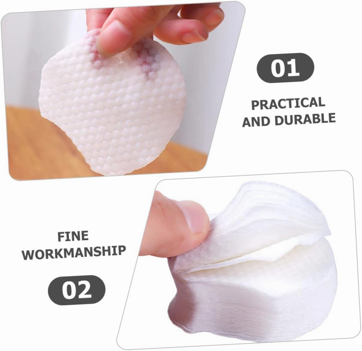 1200 Sheets Disposable Face Makeup Remover Pads Soft Thicker for Deep Cleansing