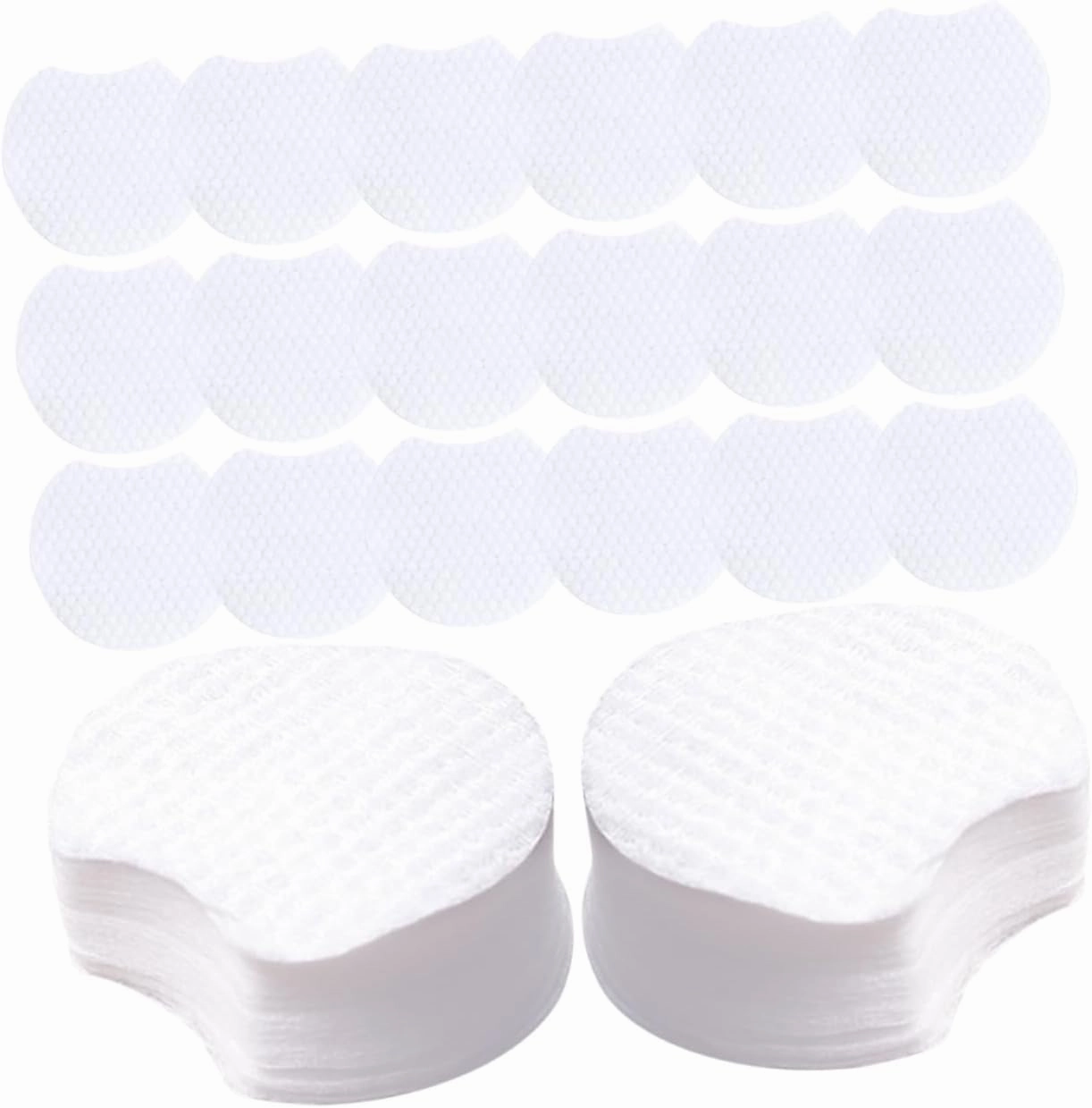 1200Pcs Multi Use Makeup Cleaning Pads Soft and Comfortable Cosmetic Removal Tools for Gentle Exfoliation for Daily Use and Travel Non Woven Safe for Skin