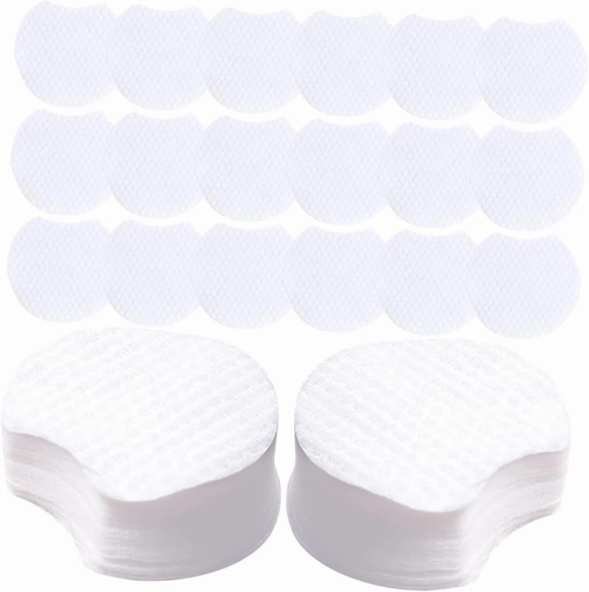 1200pcs Pearl Pattern Makeup Remover Cotton Wipes Face Towel Cotton Rounds Pads for Cosmetic Removal Comfortable Cosmetic Pads Face Pads Non-Woven Fabric Mask Clean Travel
