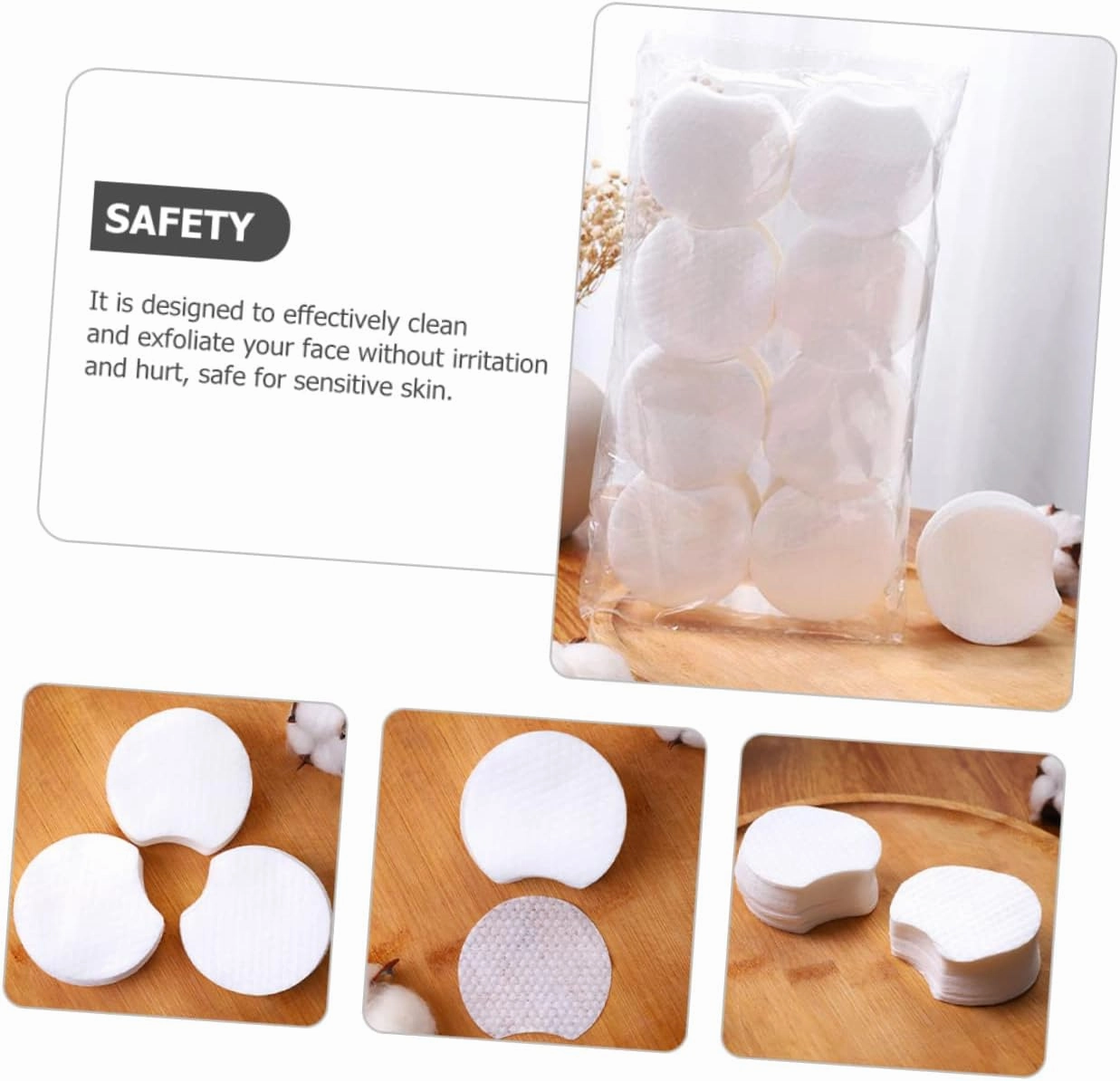 1200pcs Pearl Pattern Makeup Remover Cotton Wipes Face Towel Cotton Rounds Pads for Cosmetic Removal Comfortable Cosmetic Pads Face Pads Non-Woven Fabric Mask Clean Travel