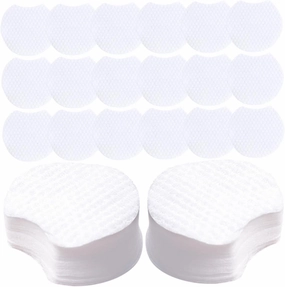 1200pcs Semicircular Makeup Remover Pads Facial Cleansing Pads Skin-Friendly Wet Dry Use Perfect for Travel