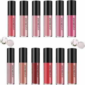 12 Color Cream Texture Lipstick Waterproof (12pcs)