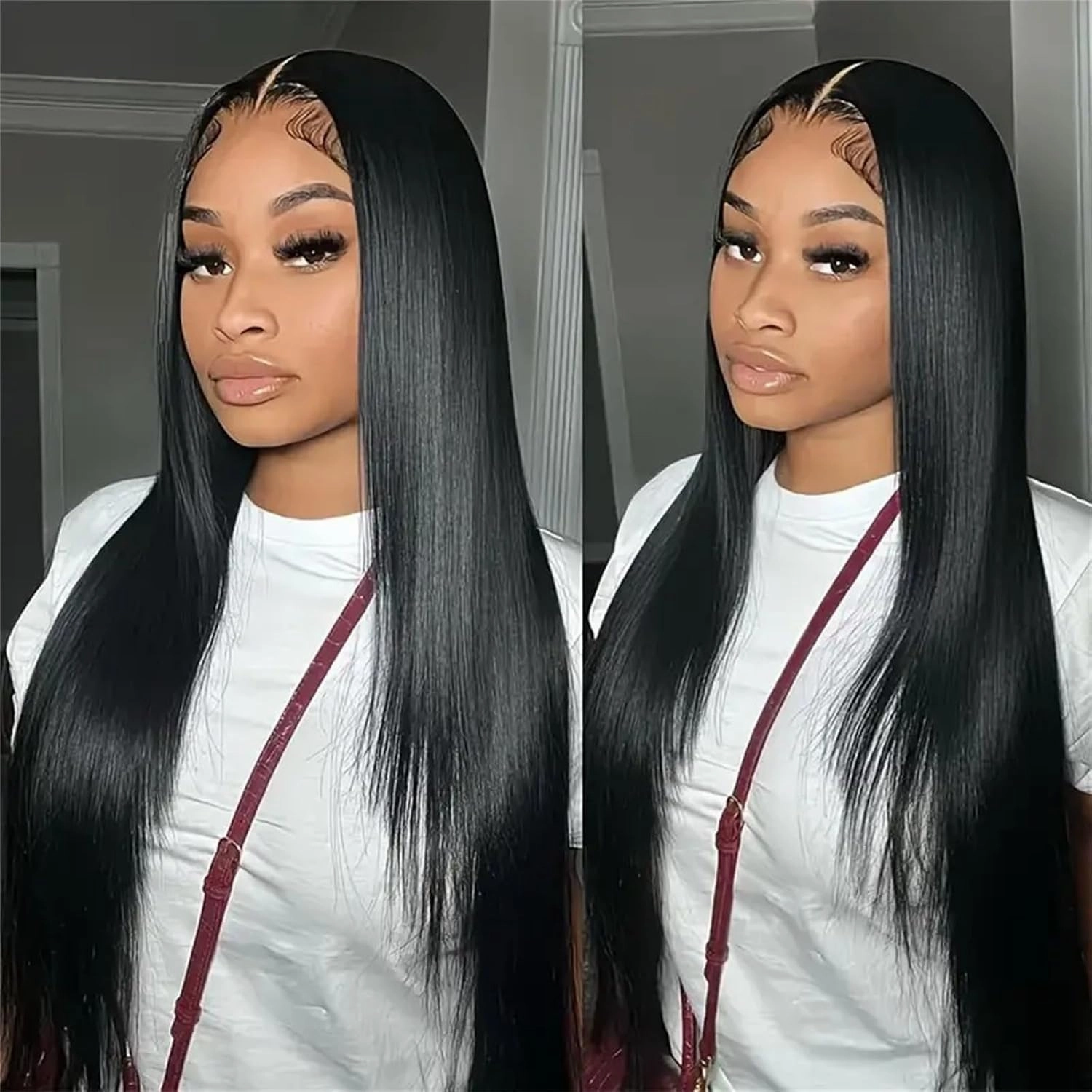 12A 14 16 18 20 Inch Straight Bundles Human Hair 100% Unprocessed Brazilian Virgin Hair Extensions Trippy Raw Quick Weave Sew In Glossy Billion 4 Hair Bundles Human Hair for Women Natural Black