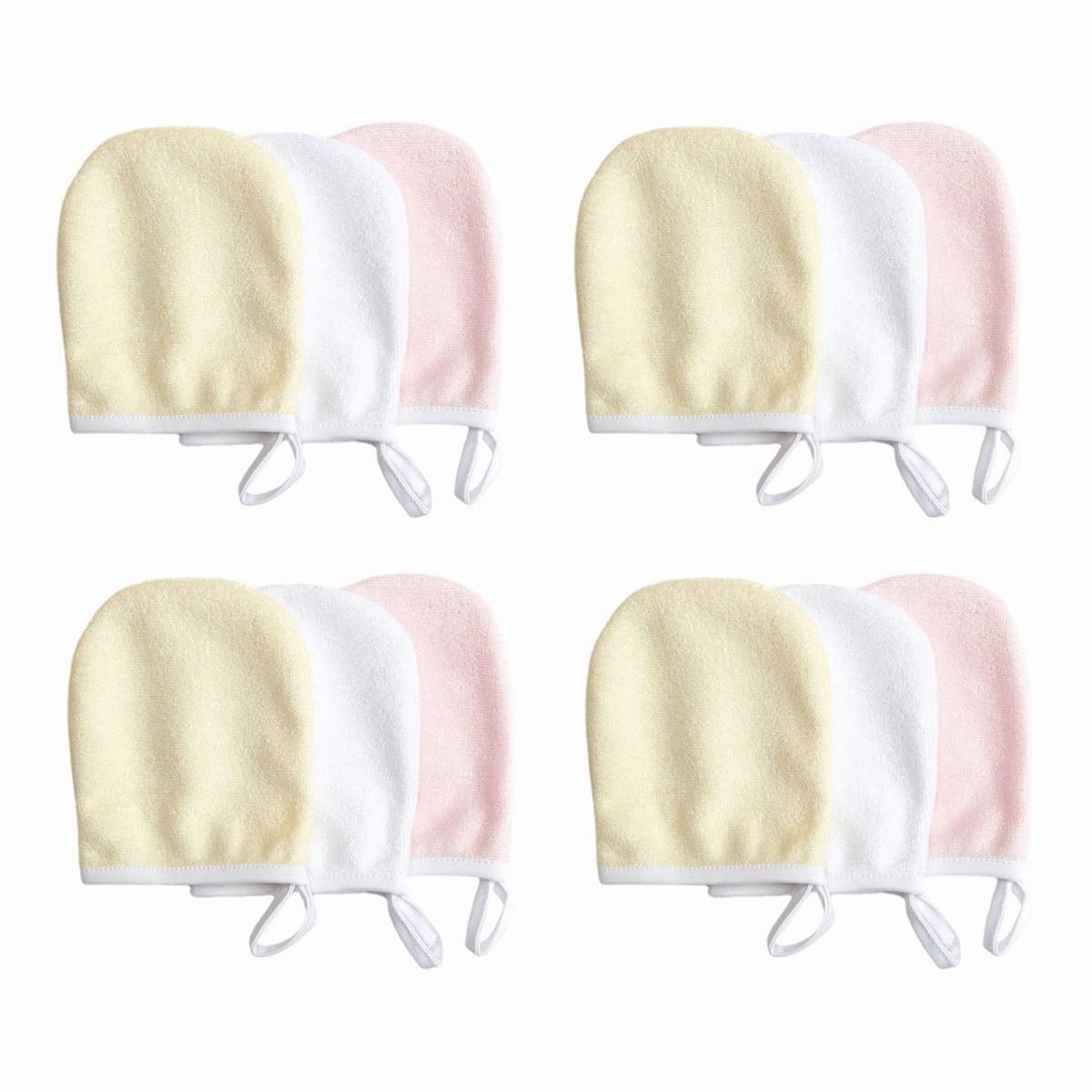 12pcs Reusable Makeup Removal Pads Ultra- Cleaning Gloves for Deep Pore Cleansing Convenient Water-activated Use Gentle Skin Random Colors