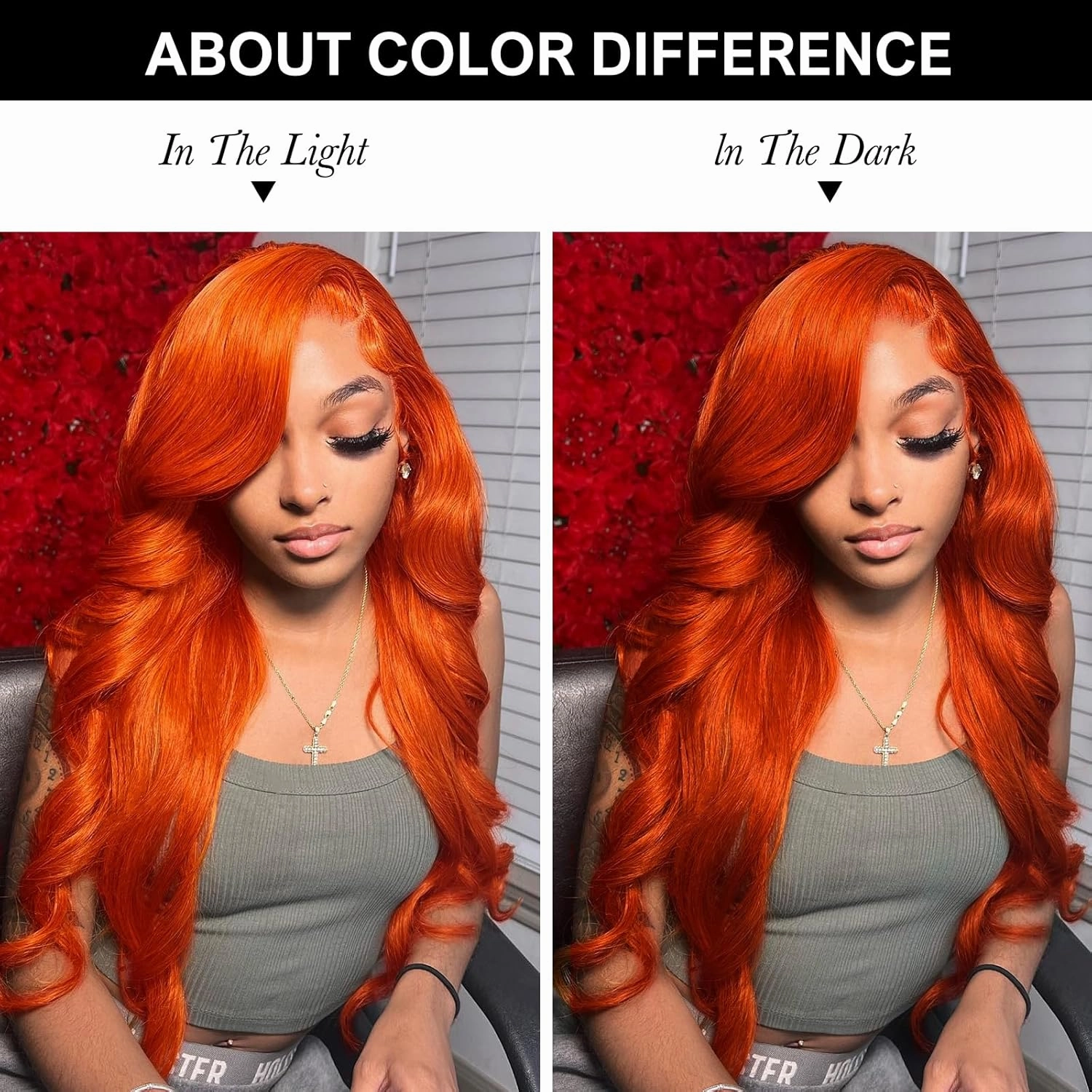 13x6 Ginger Lace Front Wig Human Hair,250 Density Transparent Hd Lace Front Wigs Human Hair Pre Plucked,Glueless Body Wave Frontal Wigs Human Hair Hd Lace With Baby Hair 24 Inch