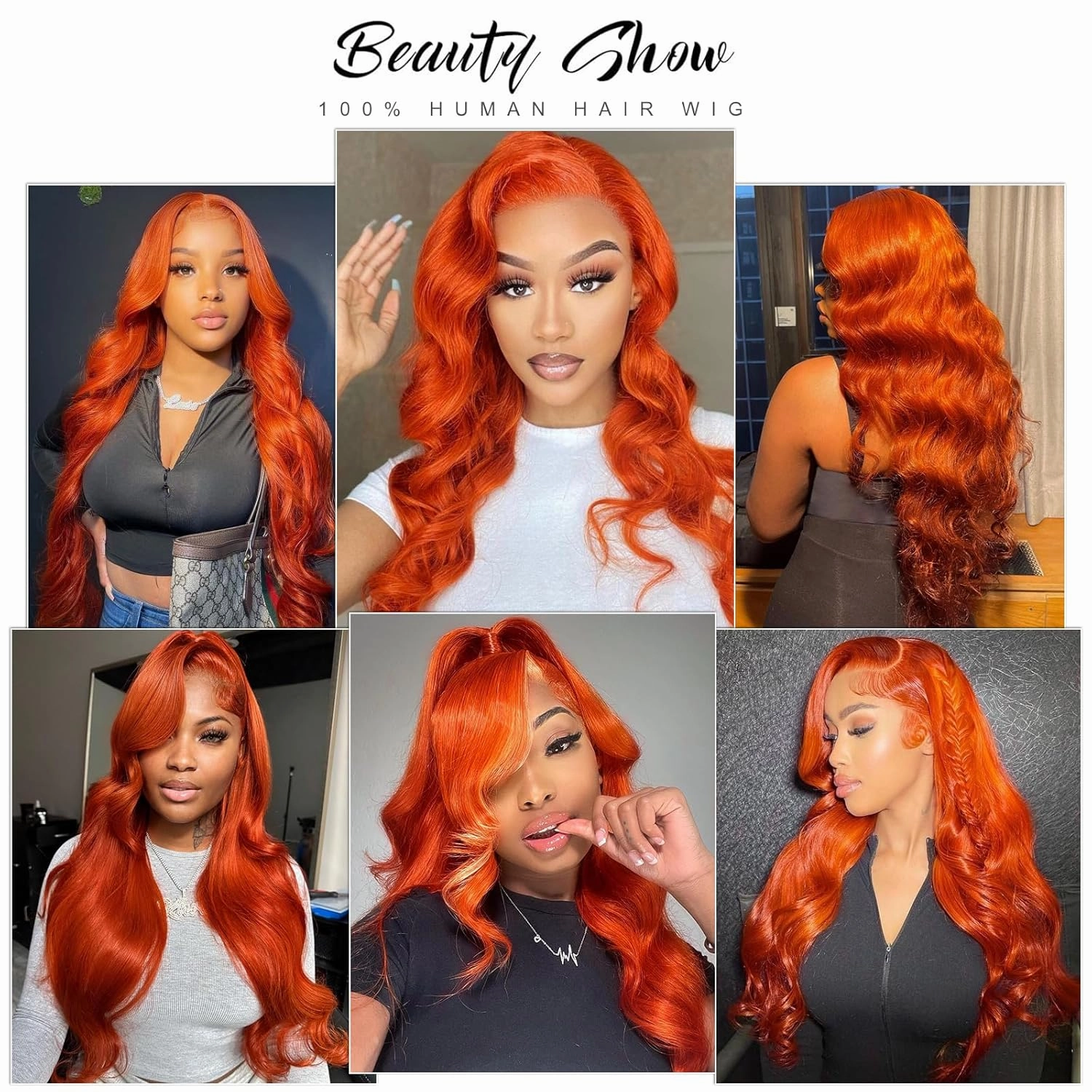 13x6 Ginger Lace Front Wig Human Hair,250 Density Transparent Hd Lace Front Wigs Human Hair Pre Plucked,Glueless Body Wave Frontal Wigs Human Hair Hd Lace With Baby Hair 24 Inch