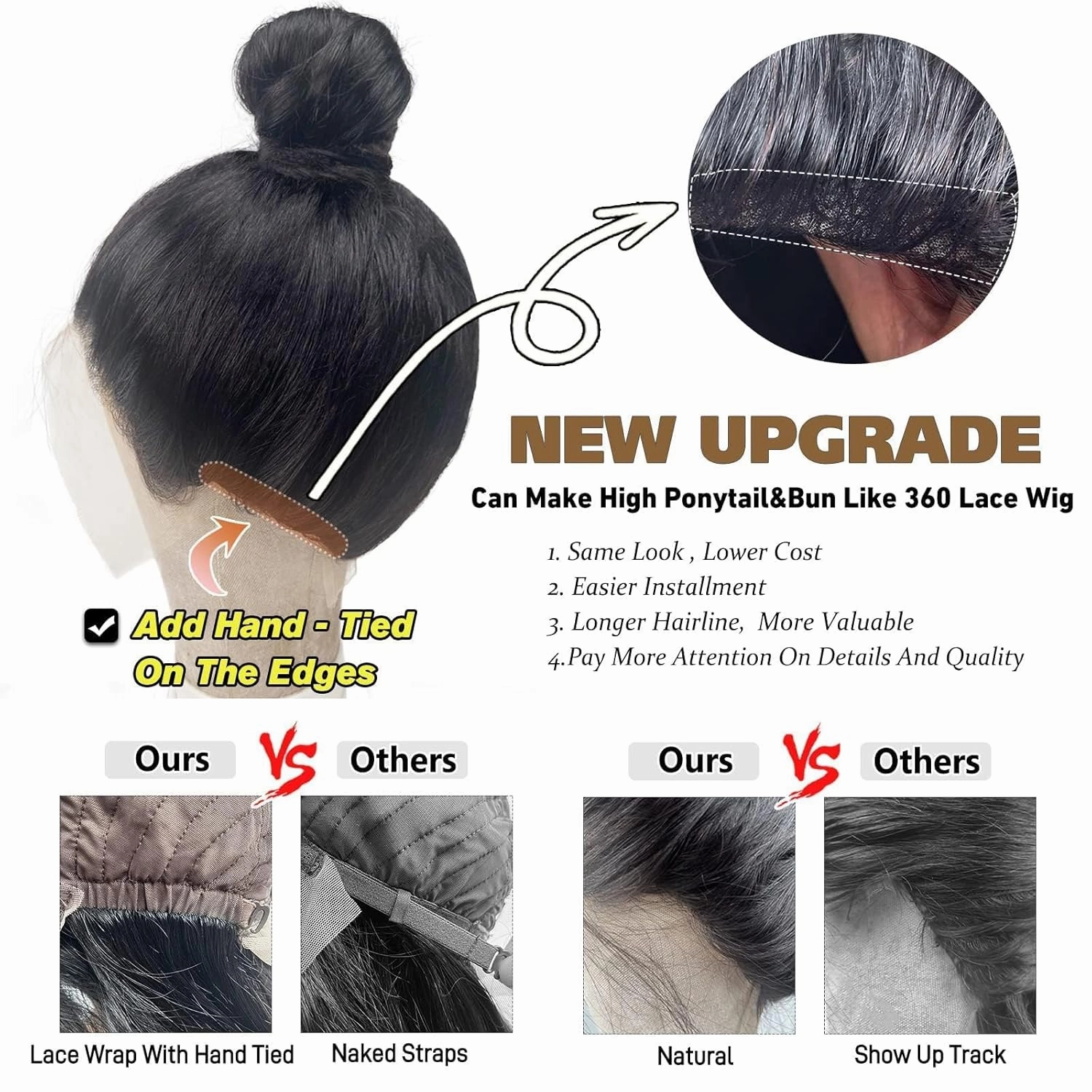 13X6 Lace Front Wig Human Hair,Transparent Hd Lace Front Wigs Human Hair Pre Plucked,Glueless Body Wave Frontal Wigs Human Hair Hd Lace With Baby Hair 22 Inch