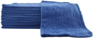 14x14 Inch Shop Towel/Cleaning Mechanic Rags - 100% Cotton Commercial Towels, Perfect for Automotive Garage, Kitchen, Home (Blue) (100 Count)