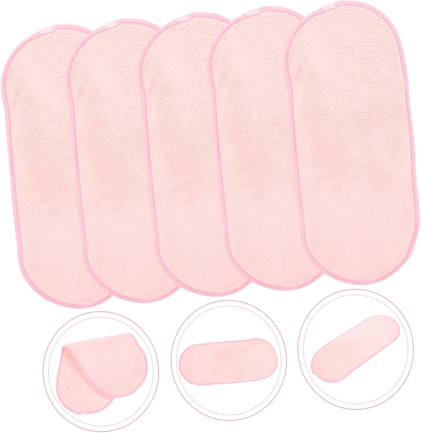 15pcs Reusable Makeup Removing Cloths Soft Fleece Face for Women Portable Cleansing Towels for Travel Outdoor Use Quick-Dry Comfortable Cleaning