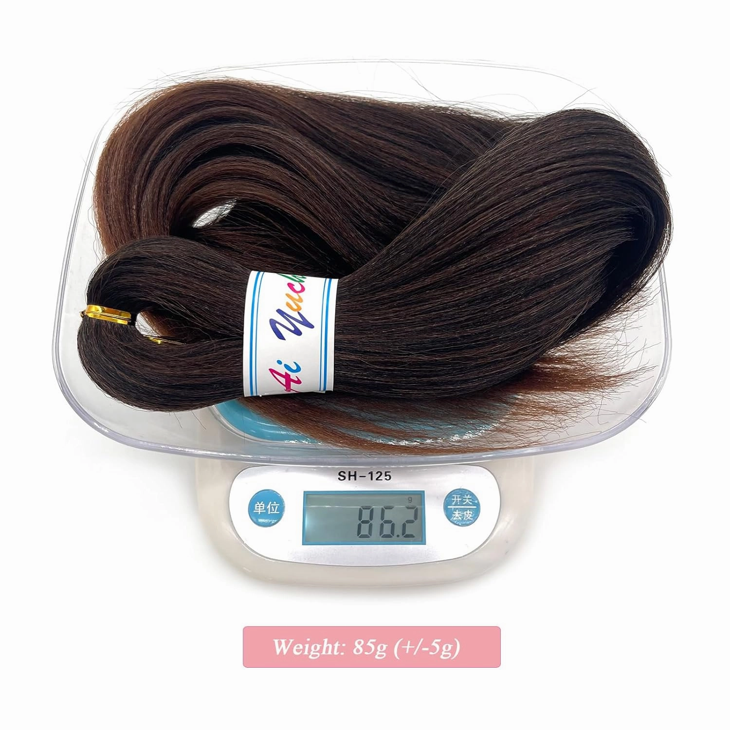 1b/30 Brown Ombre Braiding Hair Pre Stretched 24 Inch Braids Weave Pre Braided Hair for Crochet Braiding Synthetic Knotless Hypoallergenic Yaki Jumbo Box Braids Extensions