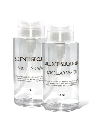 2 Micellar Water (10 oz), Hydrating Facial Cleanser & Makeup Remover, Suitable for Sensitive Skin.