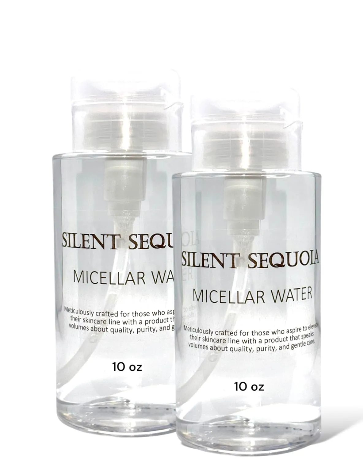 2 Micellar Water (10 oz), Hydrating Facial Cleanser & Makeup Remover, Suitable for Sensitive Skin.