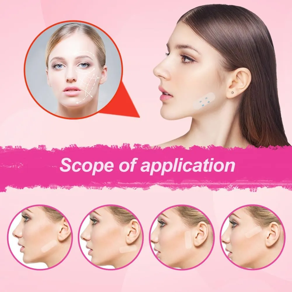 2024 NEW Invisible Face Lifter Tape, Face Tape Lifting Invisible, Neck Tape Lifting Facelift Tape for Face Invisible, Tapes for Lifting Sagging Skin Eyes Neck Double Chin (160 PCS)