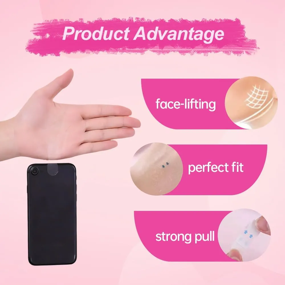 2024 NEW Invisible Face Lifter Tape, Face Tape Lifting Invisible, Neck Tape Lifting Facelift Tape for Face Invisible, Tapes for Lifting Sagging Skin Eyes Neck Double Chin (160 PCS)