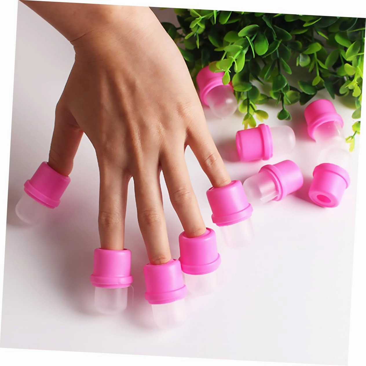 20 PCS finger clips gel remover nail polish remover clips gel nail remover clips Nail Art Soak Off Cap nail clips gel removal gel soak off caps makeup remover Manicure tools
