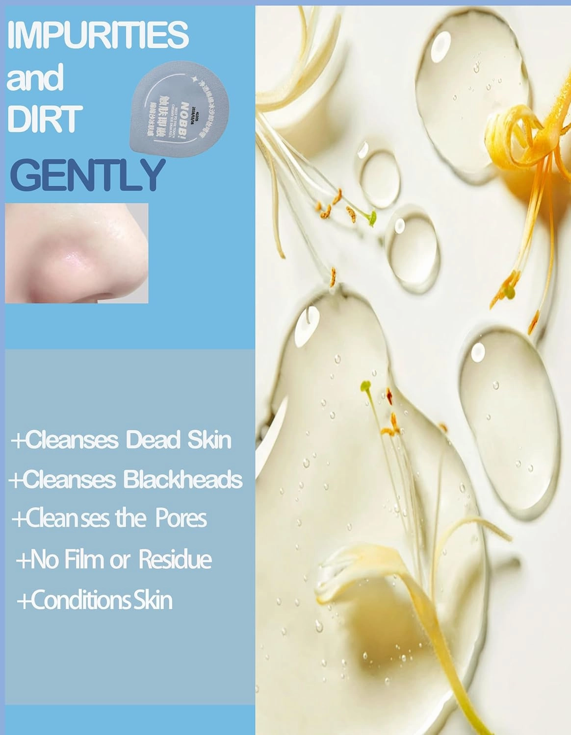 20pc Deep Cleansing Blam for Face, Mini Makeup Remover Blam, Gentle Facial Makeup Remover, Moisturizing Pore Face Cleanser, Individually Packaged Travel Essential Makaup
