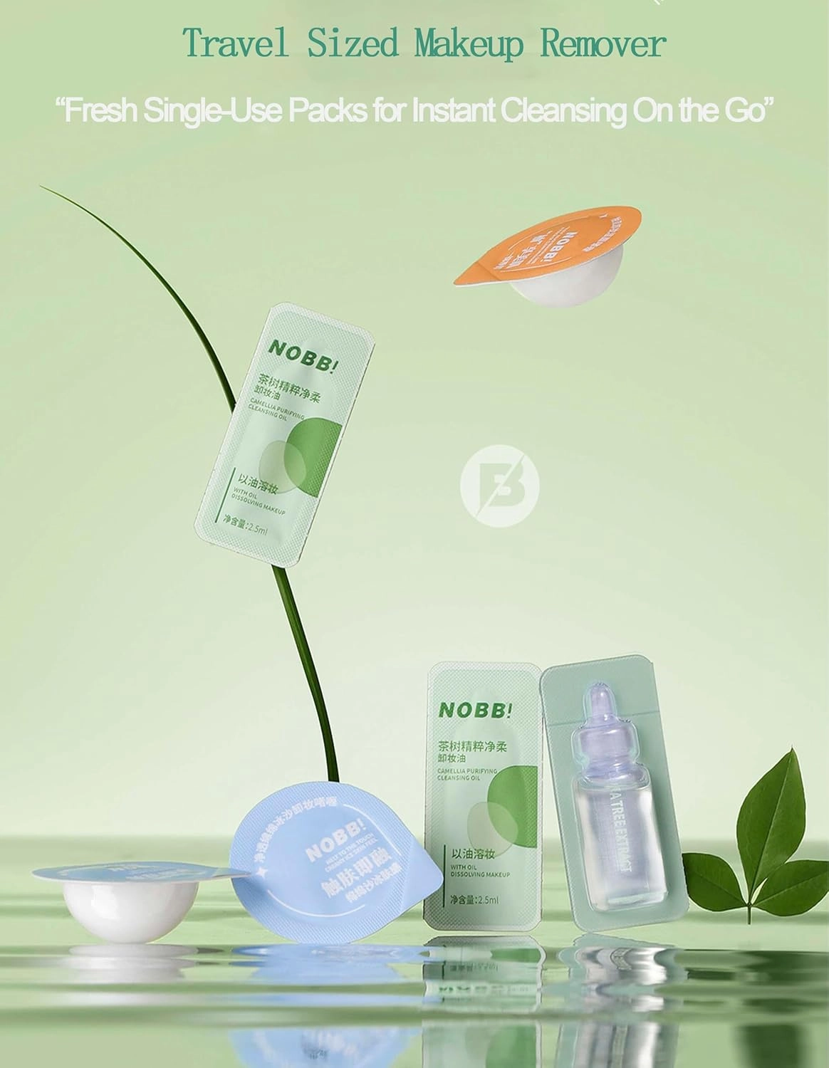 20pc Deep Cleansing Blam for Face, Mini Makeup Remover Blam, Gentle Facial Makeup Remover, Moisturizing Pore Face Cleanser, Individually Packaged Travel Essential Makaup