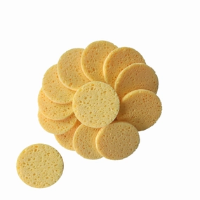 20pcs Gentle Makeup Pads Soft Cotton Puff for Face Cleaning Round Sponge Cushion Skin-friendly Ideal for Travel