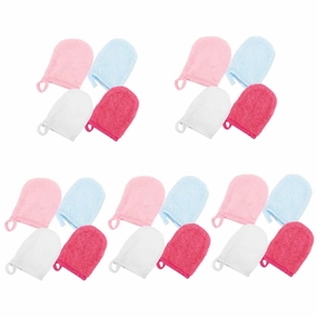 20pcs Reusable Facial Cleaning Gloves Soft Washable Face Scrubber for Deep Pore Cleansing Convenient Makeup for Home and Travel Use