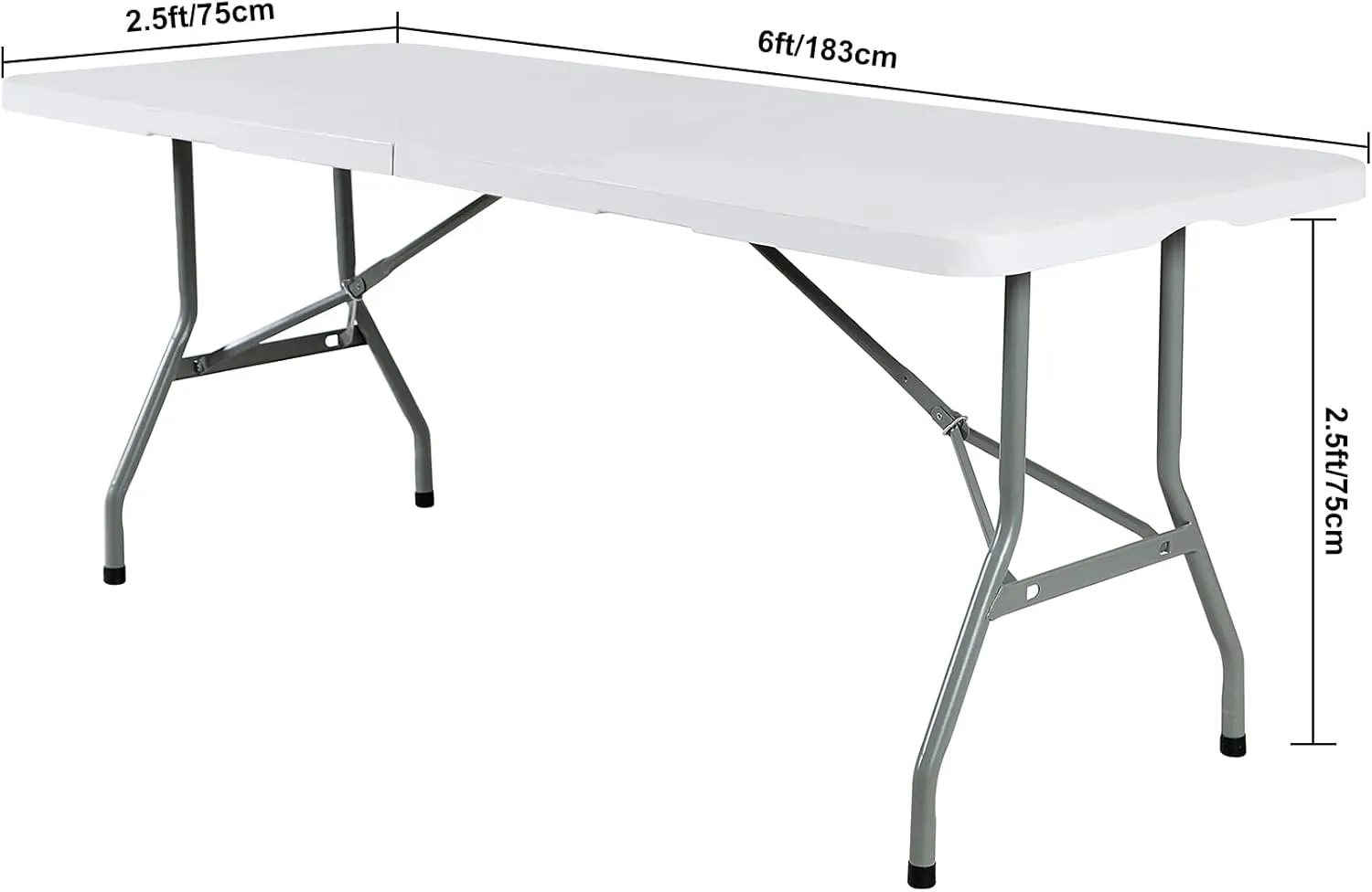 2Pack Spandex Waterproof Table Covers 6ft，Spandex 6ft Waterproof Table Cover for Party,Wedding, Banquet, and Events(Classicbule)