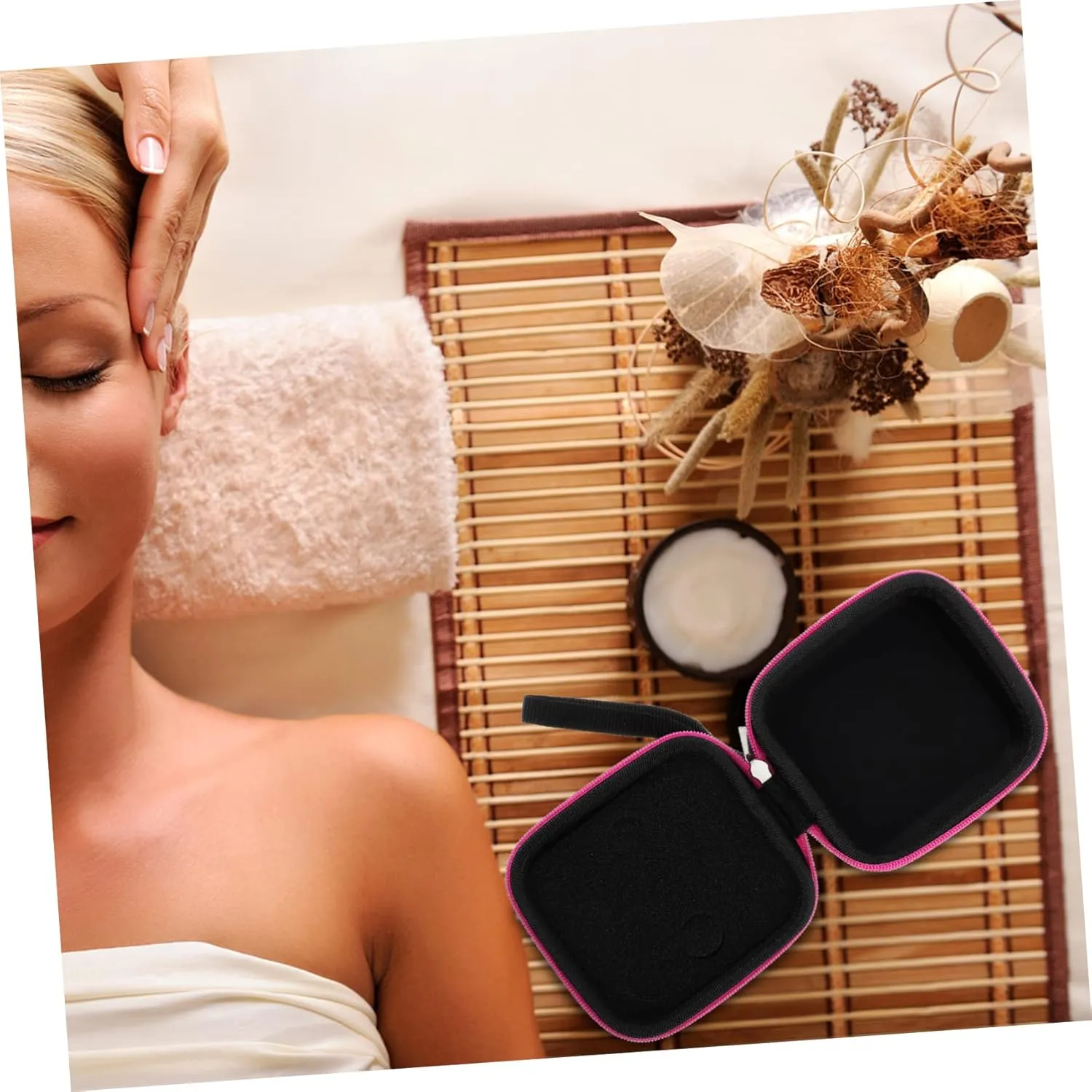 2pcs 9 15 Essential Grids Holder Oil Case Er Bottles Oils Pouch Bag Shockproof Storage Carrying Ml, Rosy, 9x8x6cm