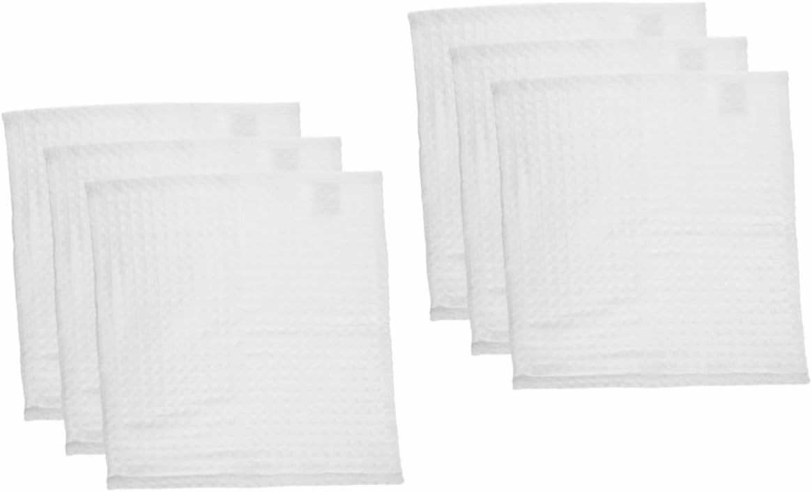 2sets Cotton Towels Square Face Washing Cloths Reusable Makeup Remover Pads Soft Hand Towels 3pcs*2