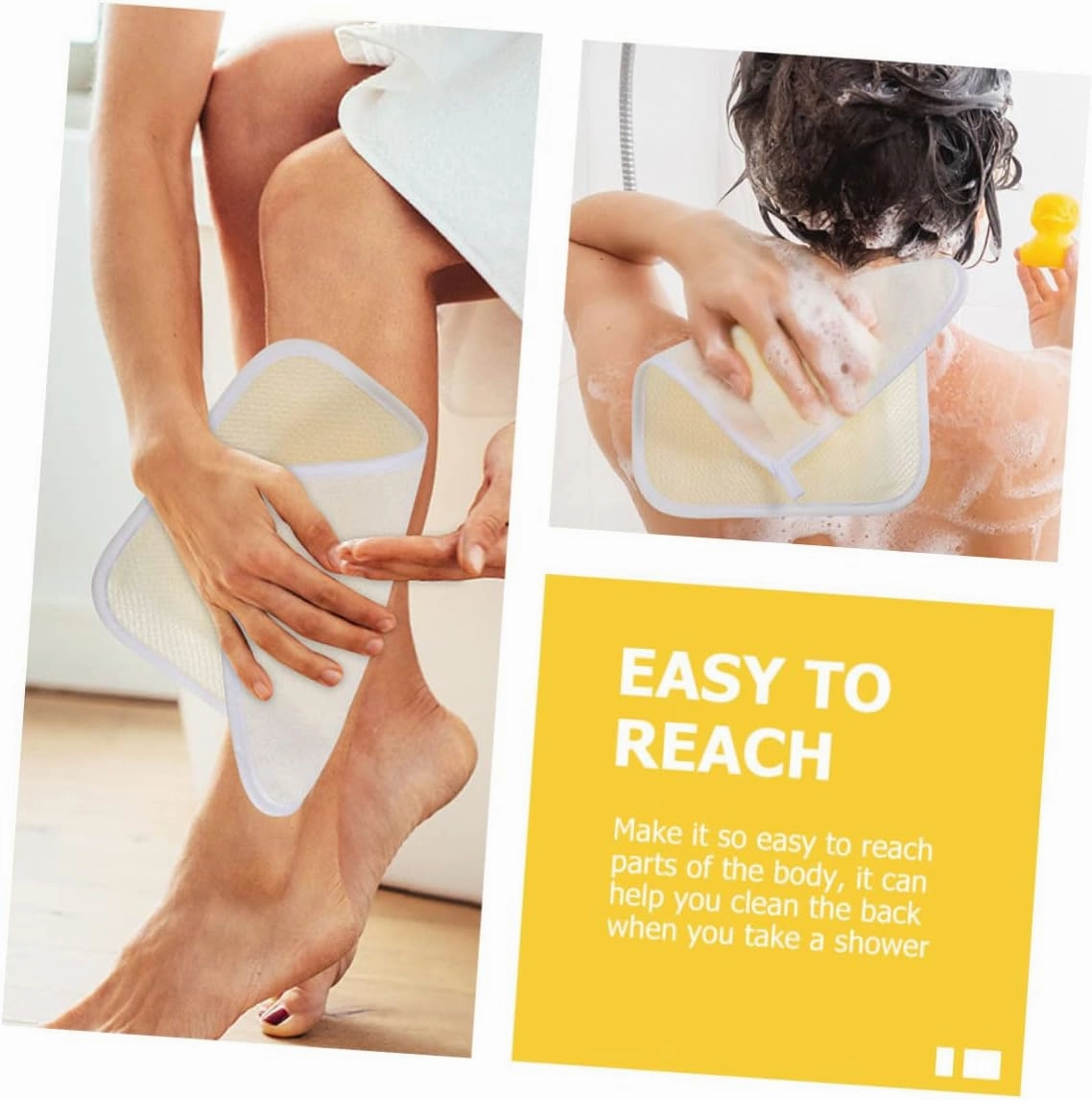 2sets Exfoliating Back Scrubber Bath Towel Deep Clean Shower Towels Japanese Washcloth Men Women Long Body Scrubbing 5pcs*2