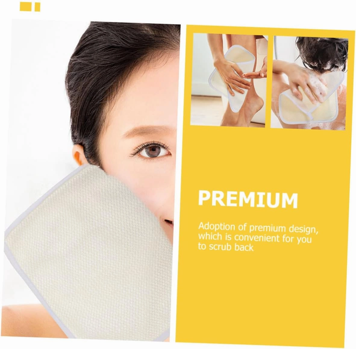 2sets Exfoliating Back Scrubber Bath Towel Deep Clean Shower Towels Japanese Washcloth Men Women Long Body Scrubbing 5pcs*2