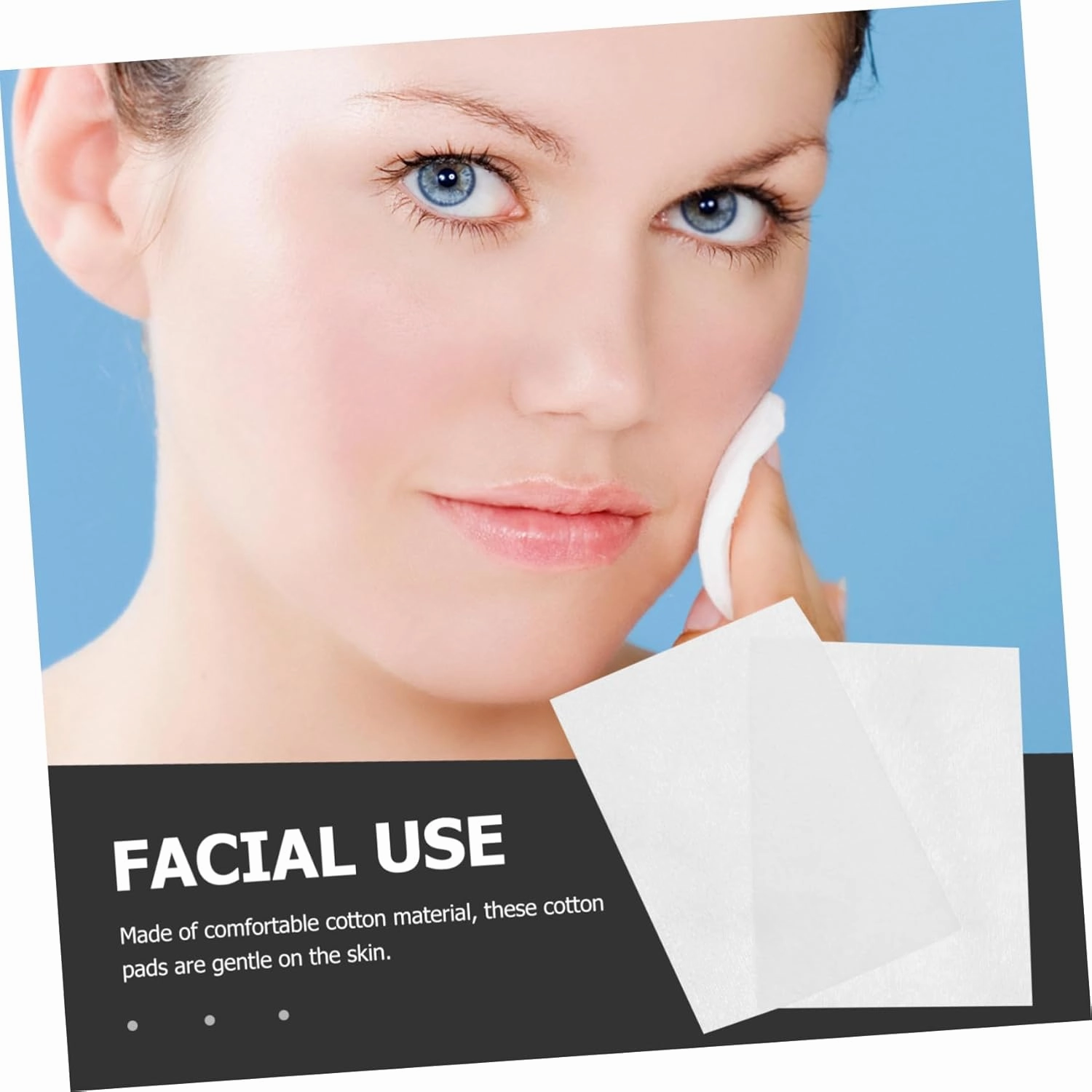 2sets Soft Cotton Pads for Face Makeup Remover Facial Cleansing Toner Pads Gentle on Skin 20packs*2