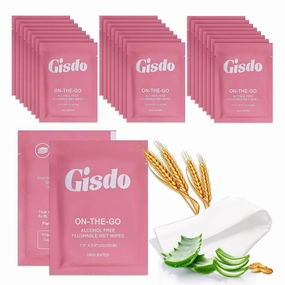 300 Pcs Fragrance Free, Plant Based Wet Wipes, Aloe Vera, Individually Wrapped, Flushable, for Butt, Hands, Sweat, Public Toilets, Outdoor Activities