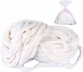 300g Pure Cotton Premium Beauty Coil - Organic Cotton Balls, Salon Roll - Super Soft, 100 Ft / 30 M for Professional Manicures and Everyday Household Use