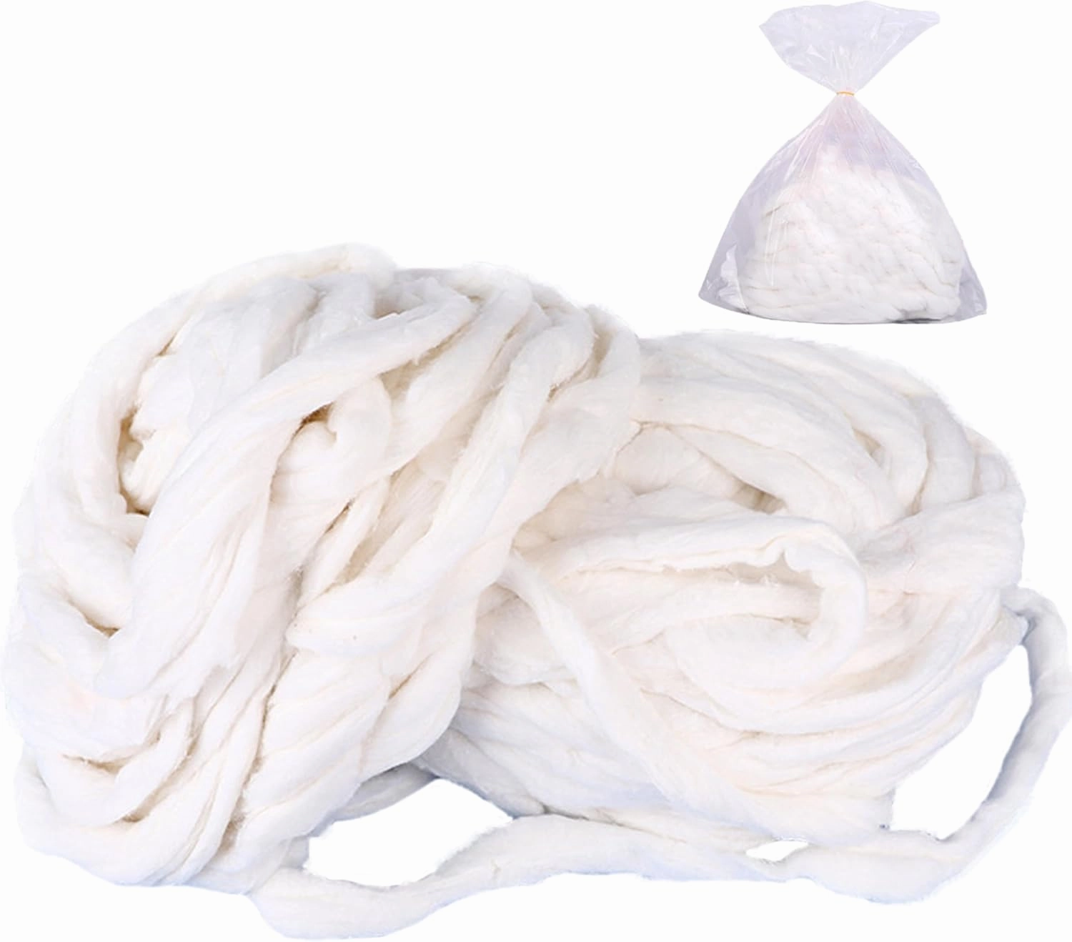 300g Pure Cotton Premium Beauty Coil - Organic Cotton Balls, Salon Roll - Super Soft, 100 Ft / 30 M for Professional Manicures and Everyday Household Use