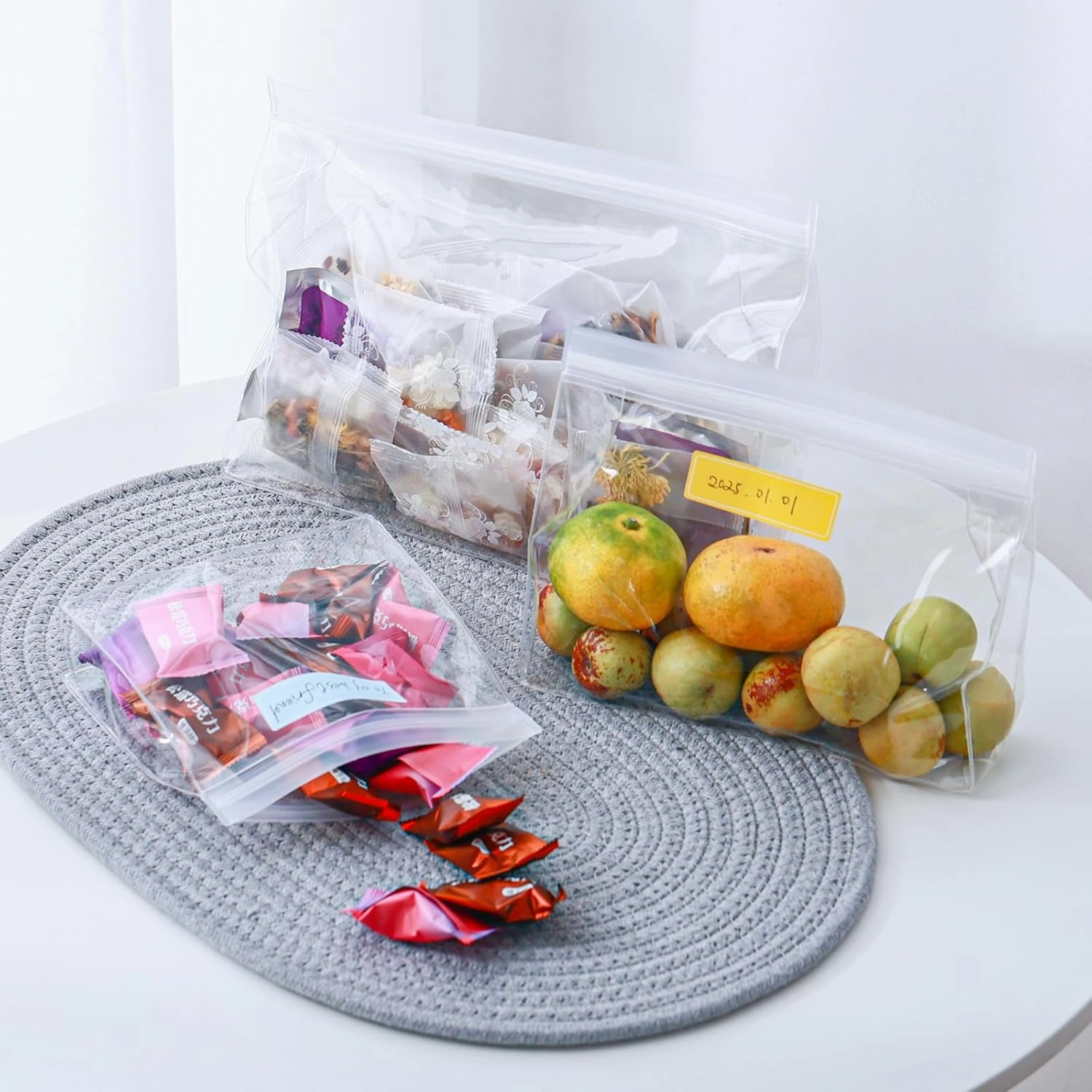 30 Pack Mini Clear Makeup Bag Organizer Cosmetic Zipper Pouch TSA Approved Small Travel Pouches for Toiletries Transparent EVA Reusable Waterproof Plastic Clear Gift Bags Bulk, 6” x 5” x 1.5”