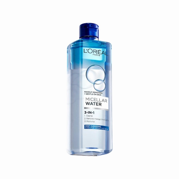 3-in-1 Deep Cleansing Micellar Water for long wear makeup remover