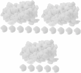 3pcs 1 Makeup Cotton Balls 100 Count Cotton Pads for Manicure Nail Art Non Medical Daily Cleaning Rounds