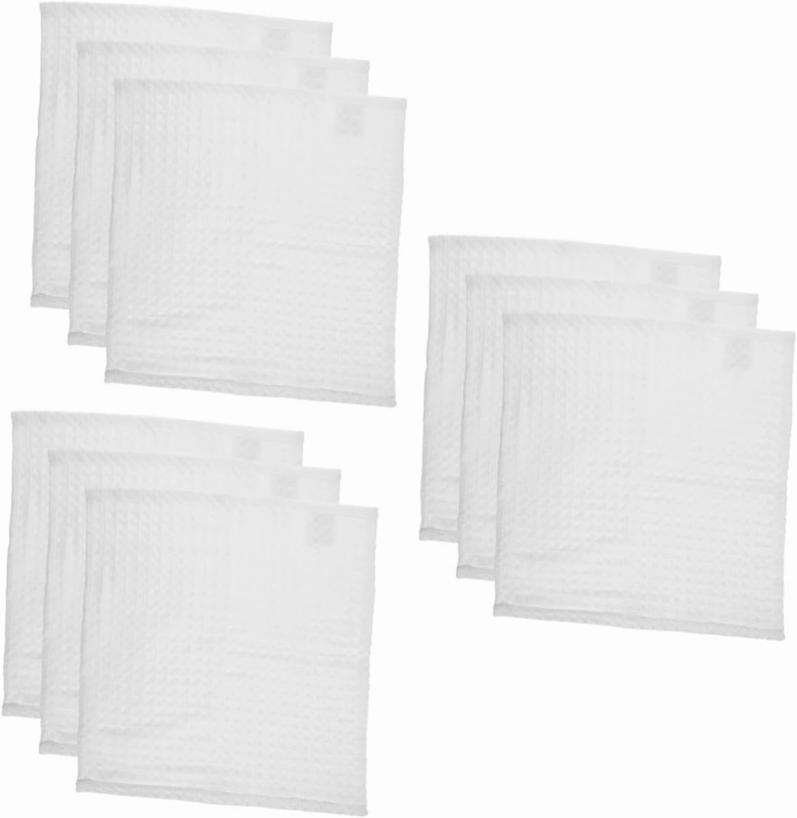 3sets Scarf Towels Washcloths Wash Cloths for Face Square Face Towel Cotton Facecloths Face Cleansing Towel Face Rags Makeup Remover Cloth Face Cloth White Pure Cotton 3pcs*3