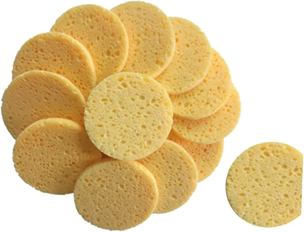 40pcs Skin-Friendly Makeup Cotton Pads Cleaning Puff Soft Exfoliating Sponges for Deep Cleansing Safe for Skin for Daily Makeup Removal