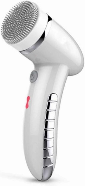 4 in 1 Facial Cleansing Brush Sonic Vibration Mini Face Cleaner Waterproof Deep Pore Cleaning Machine Electric Face Massage,White no Box