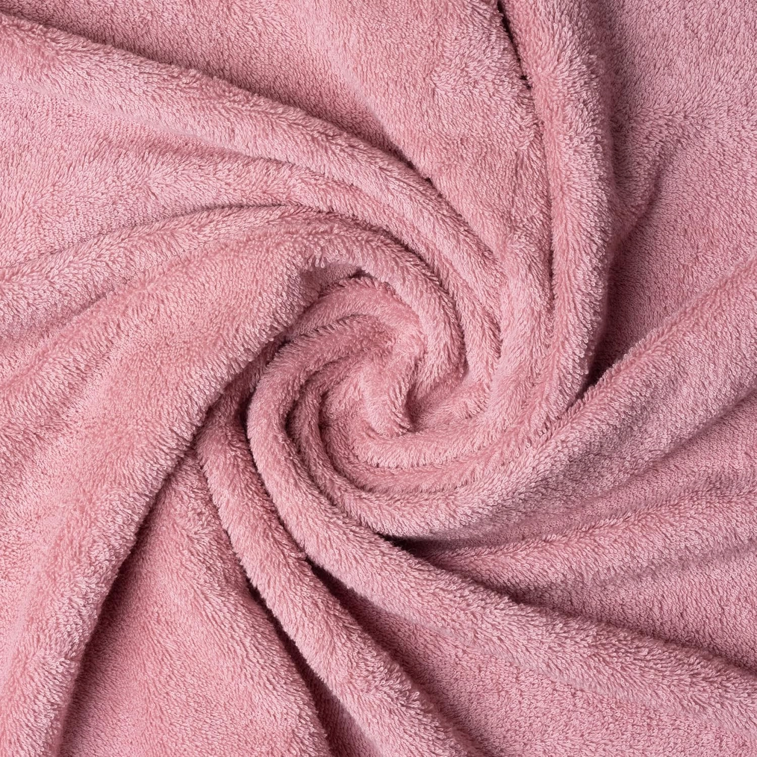 4 Piece Washcloth Set, 100% Turkish Cotton Towels for Body and Face, 12 in x 12 in, Absorbent, Quick Dry, Durable and Soft, Baby Towels, Wash Rags for Kitchen, Powder Pink