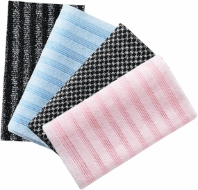 4pcs Bath Scrubber for Men and Women Washcloth Exfoliating Towel Deep Cleansing Back Exfoliating Cloth Gentle Skin Friendly Material for Home and Travel
