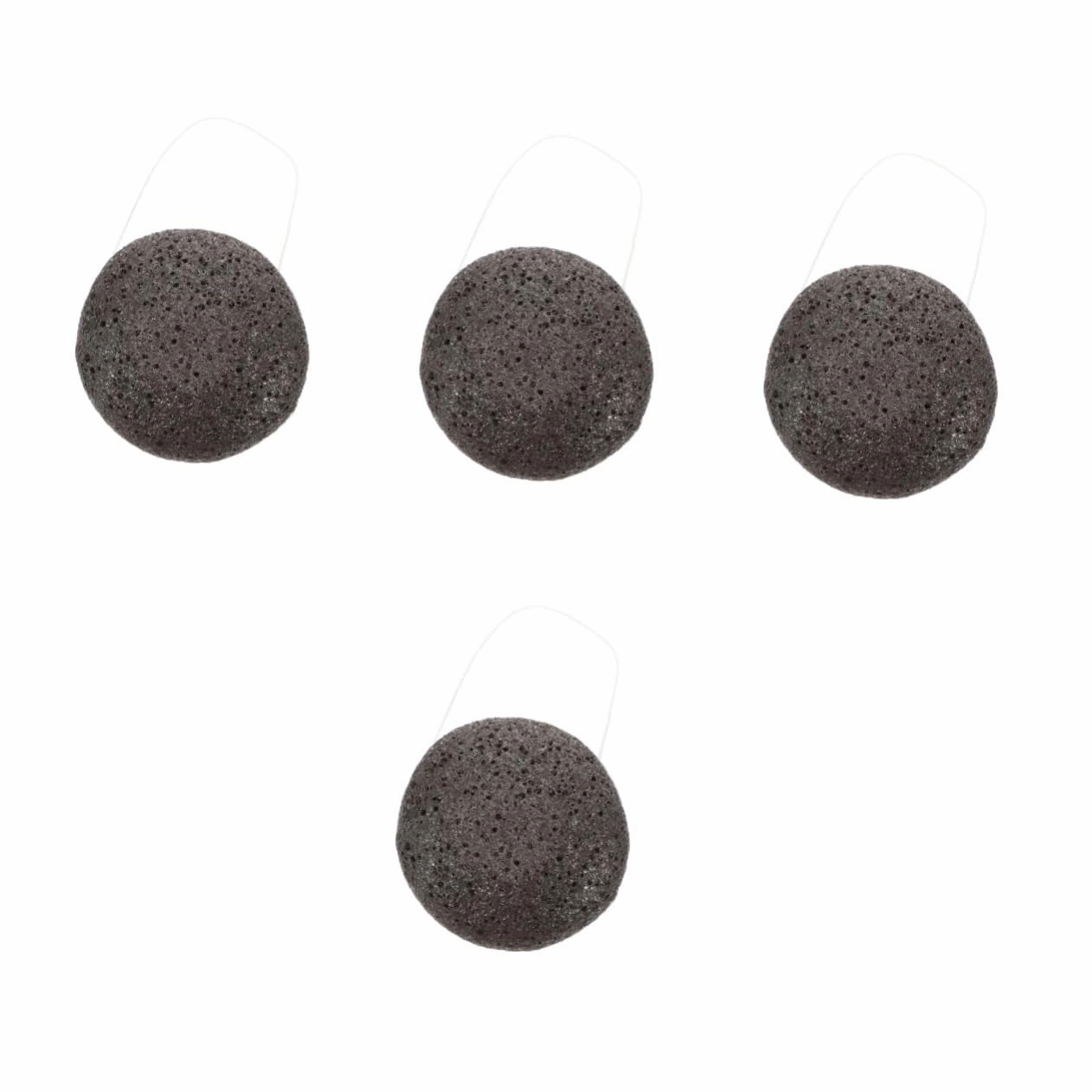 4pcs Facial Cleansing Exfoliating Sponge Face Scrubber for Makeup Removal Gentle Pore Cleansing Tool for Daily Use Soft Easy to Hold