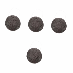 4pcs Facial Cleansing Exfoliating Sponge Face Scrubber for Makeup Removal Gentle Pore Cleansing Tool for Daily Use Soft Easy to Hold