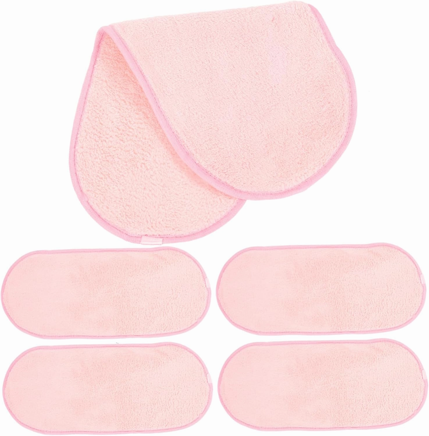 4sets Portable Face Wash Cloths Soft Absorbent Makeup Removal Towels for Travel Camping and Daily Use Fleece Face Towels for Gentle Skin Cleansing 5pcs*4
