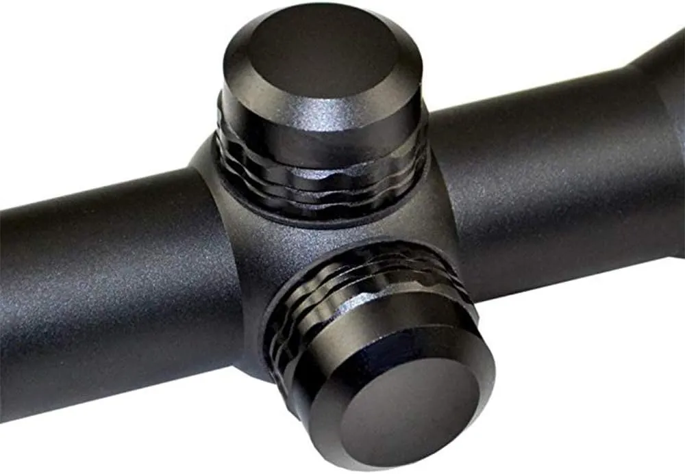 4x32 Compact Rifle Scope MT4x32 Hunting Scope w/Scope Rings, Crossbow Scope (Rangefinder/Mil-Dot/Five-Line Reticle)