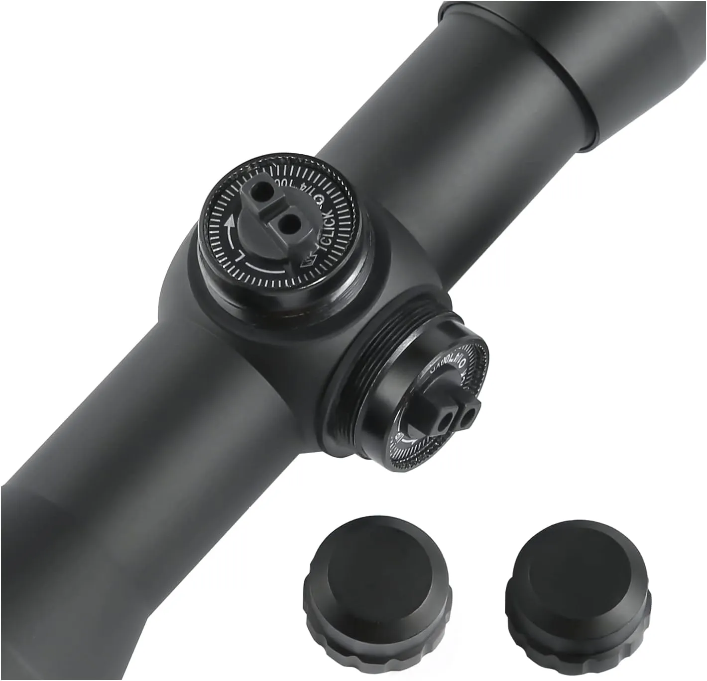 4x32 Compact Rifle Scope MT4x32 Hunting Scope w/Scope Rings, Crossbow Scope (Rangefinder/Mil-Dot/Five-Line Reticle)